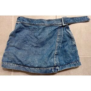 Veronica Beard Diaz Denim Wrap Skort | Blue Wanderer Dust